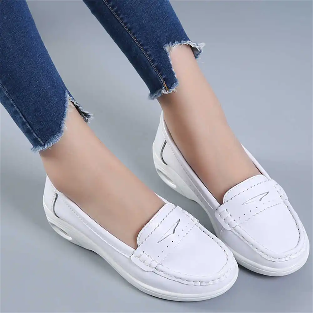 Formal Evening Wear Women Uk - Thick Sole Slipon White Trainers For