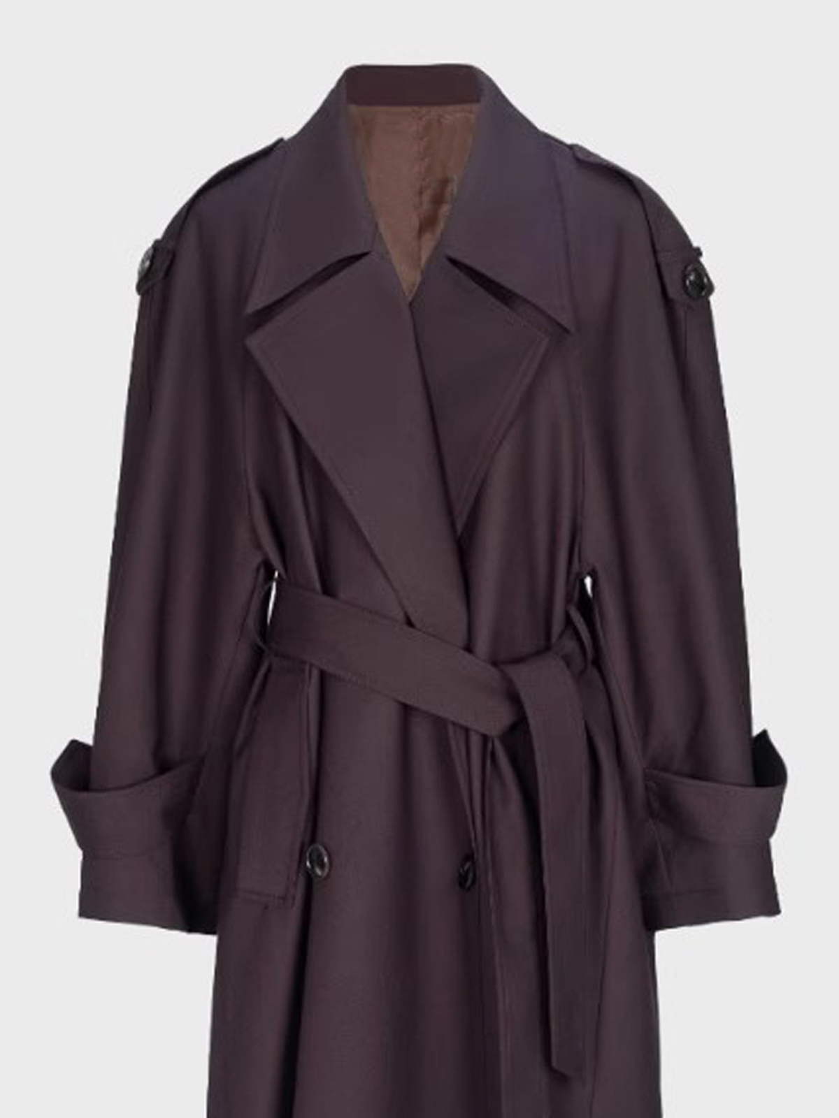 Trench Coat Formal - Lautaro Spring Autumn Oversized Khaki Extra