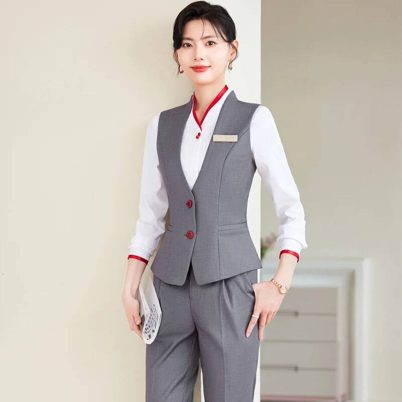 Women Formal Wear Outfits - Plus Size 5XL Formal Pantsuits Elegant
