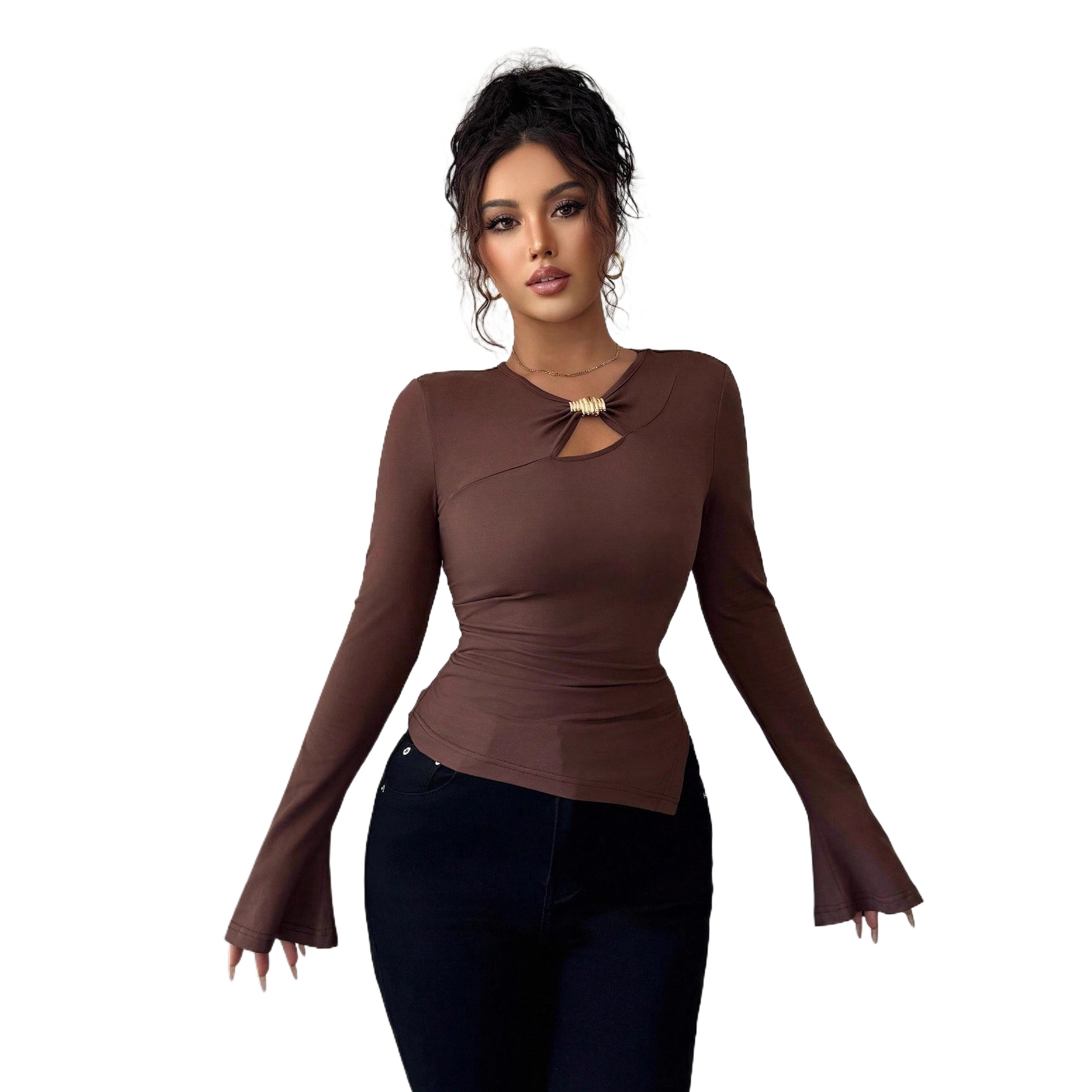 Formal Wear For Women Xl - 2025 Autumn and Winter New Asymmetrical