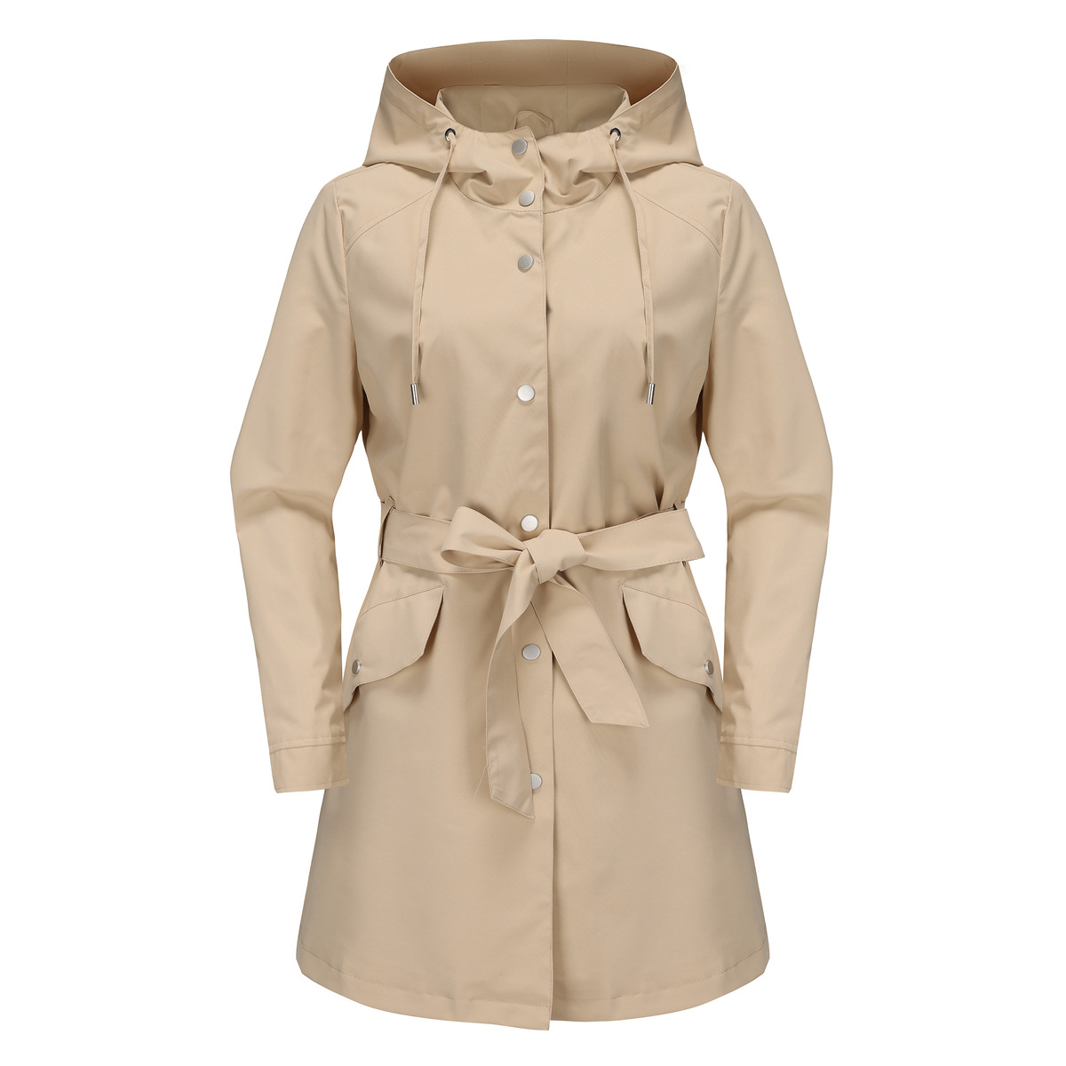 Trench Coat Formal - Spring Autumn New Hooded Water-repellent Jacket