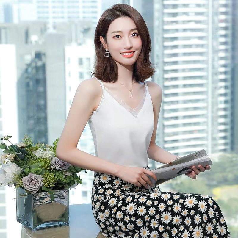 New style ice silk camisole bl - огляд і ціна Women Formal Office Wear Tops