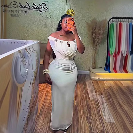 Long Dress Women Off Shoulder  - огляд і ціна Wrap Dress Work
