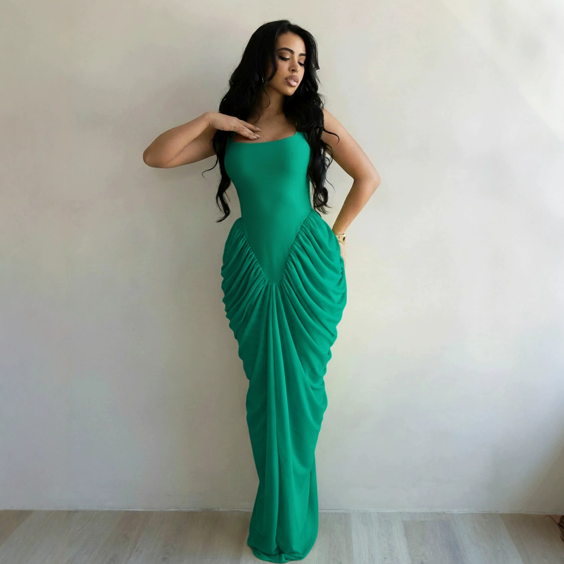 Long Dress Women Gown Dresses  - огляд і ціна Wrap Dress Work