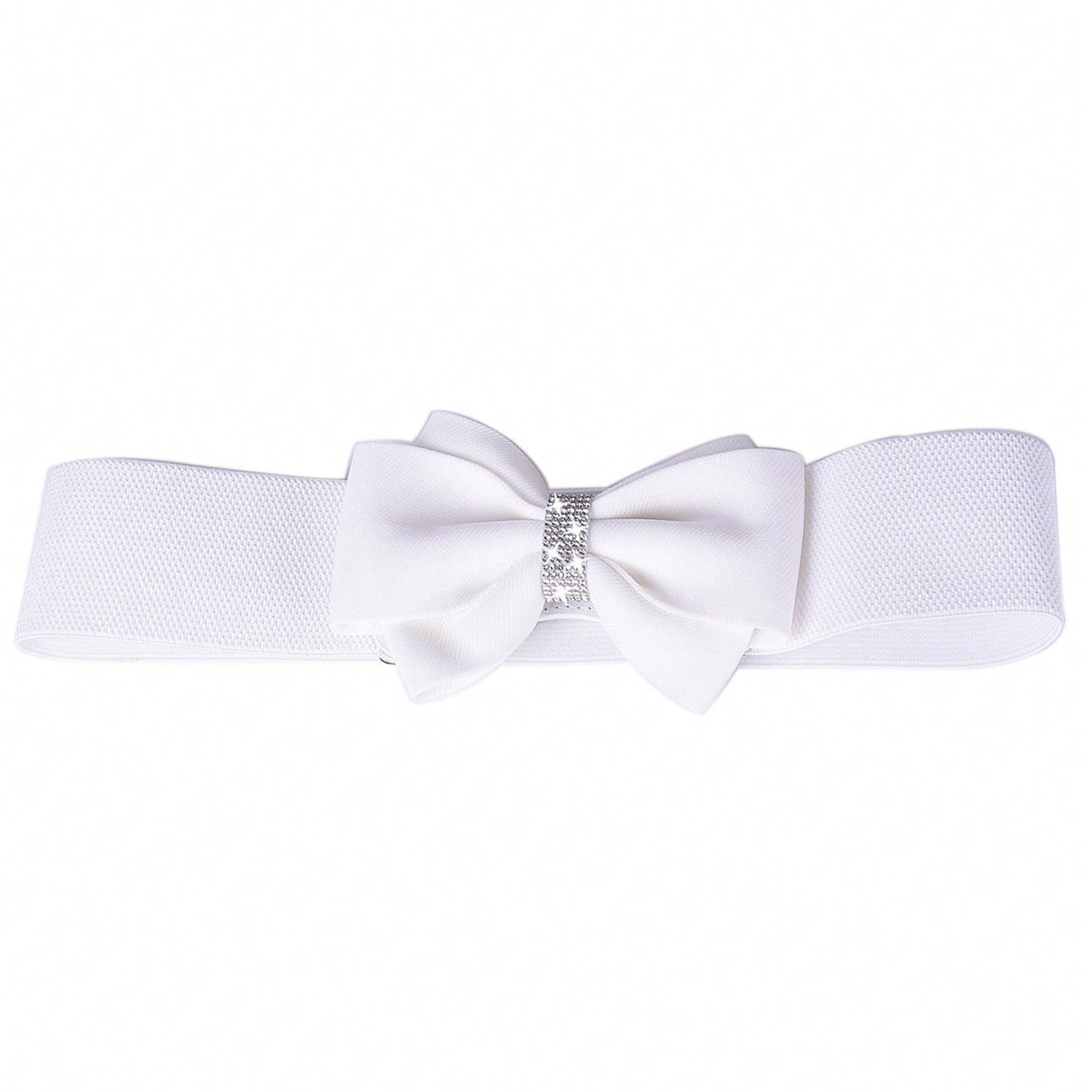 White Bow Belt Wide Elastic Be - огляд і ціна Formal Wear For Women Xl