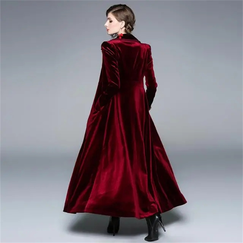 Golden Velvet Long Windbreaker - огляд і ціна Trench Coat Formal