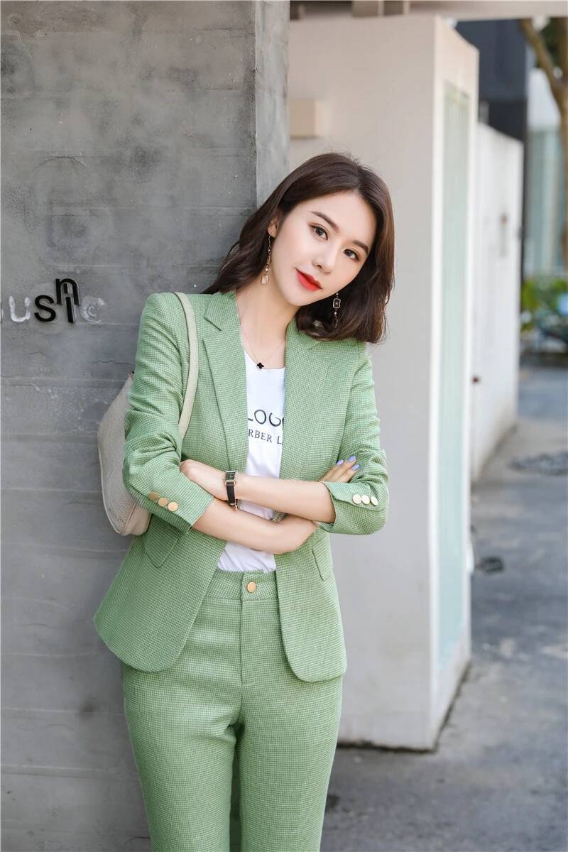 Novelty Green Uniform Designs  - огляд і ціна Women Formal Wear For Interview