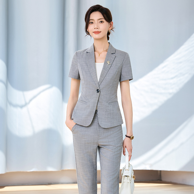 Women's short-sleeved suit set - огляд і ціна Women Formal Wear For Interview