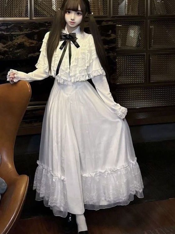 Japanese Short Sleeve Bow Lace - огляд і ціна Women Formal Wear Outfits