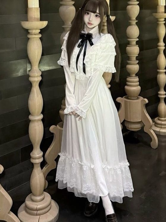 Japanese Short Sleeve Bow Lace - огляд і ціна Women Formal Wear Outfits