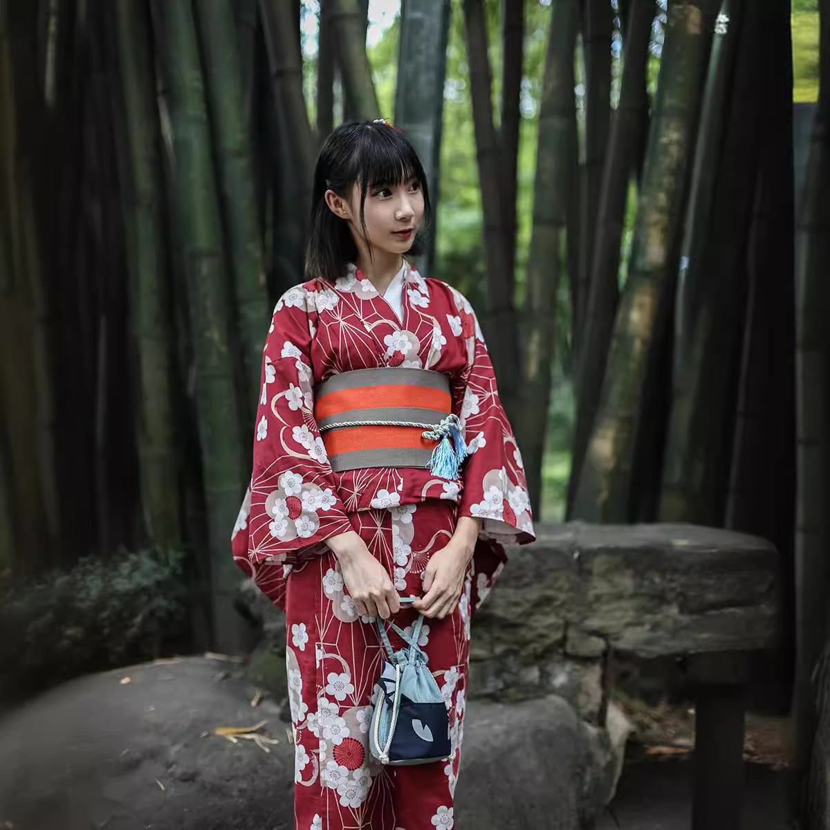 Red Japanese Yukata Kimono Fem - огляд і ціна Japanese Women Formal Wear