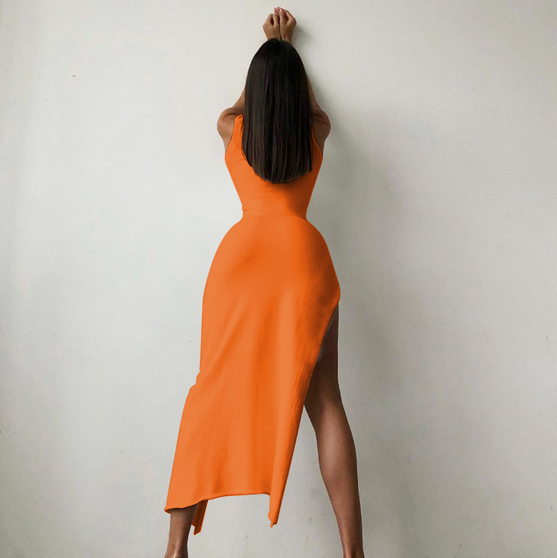 Y2k Sleeveless Orange Midi Wom - огляд і ціна Formal Wear For Women Xl