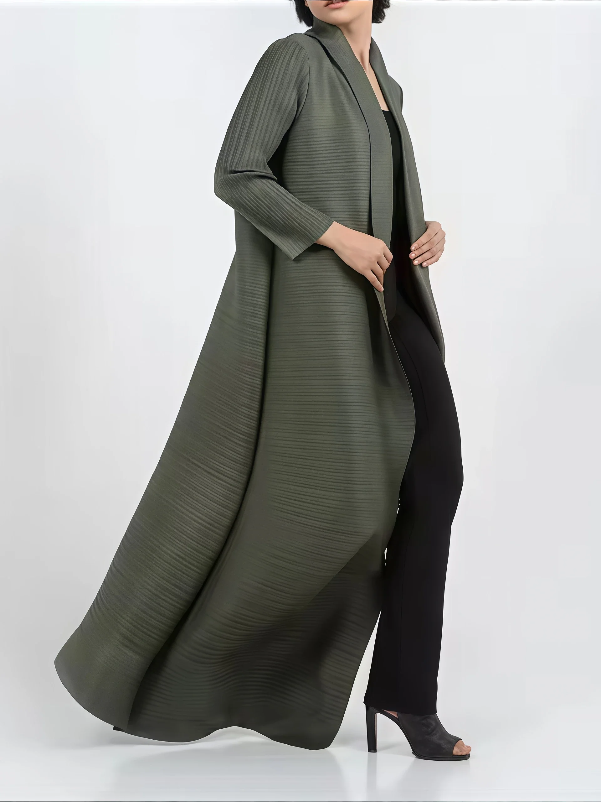 YUDX Miyake Pleated Print Fold - огляд і ціна Trench Coat Formal